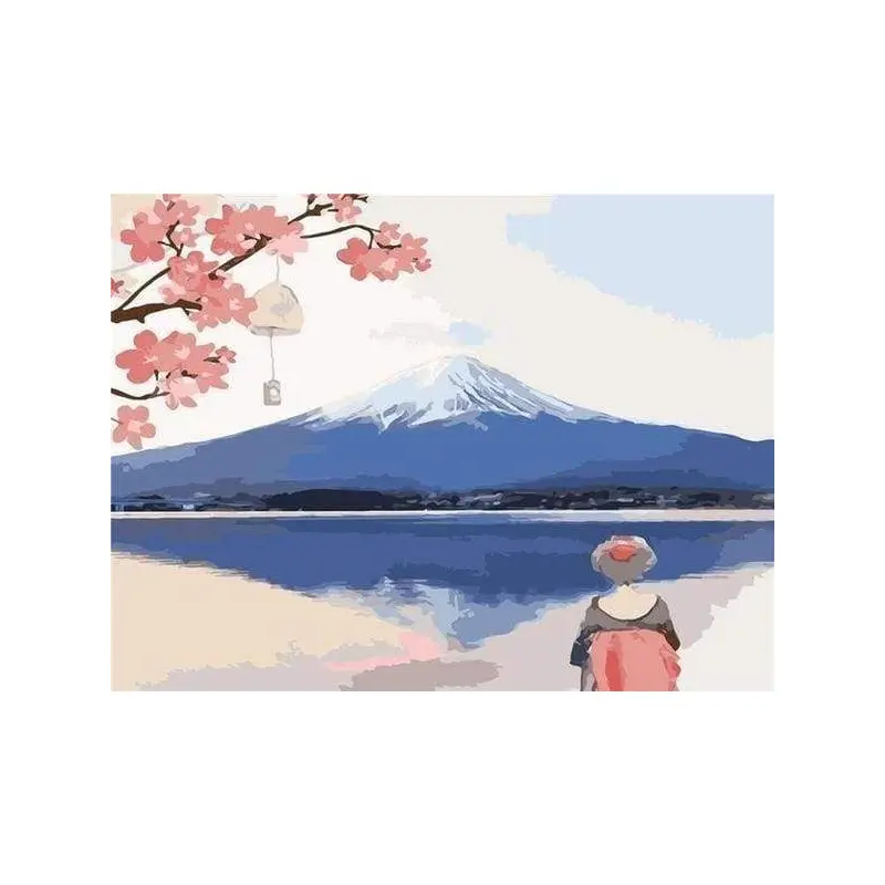 Looking at Mount Fuji