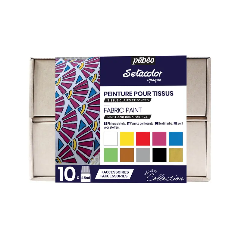 Setacolor Opaque Collection Box - 10 x 45 ml