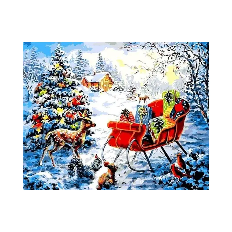 Christmas Gifts on a Snowy day