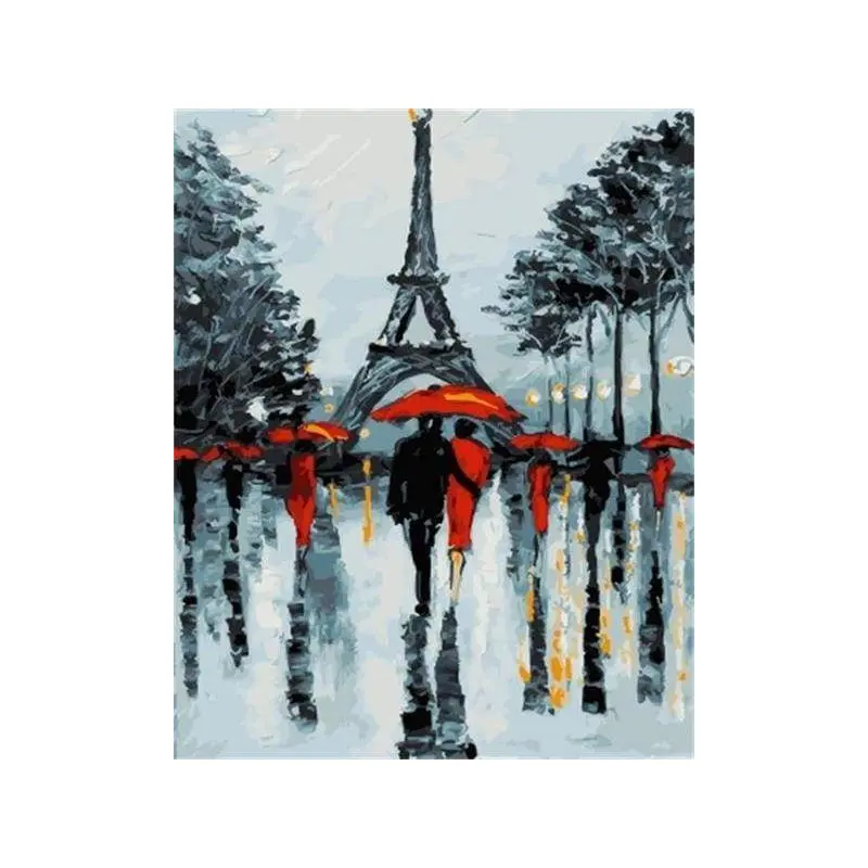 Romantic couples near the Eiffel Tower