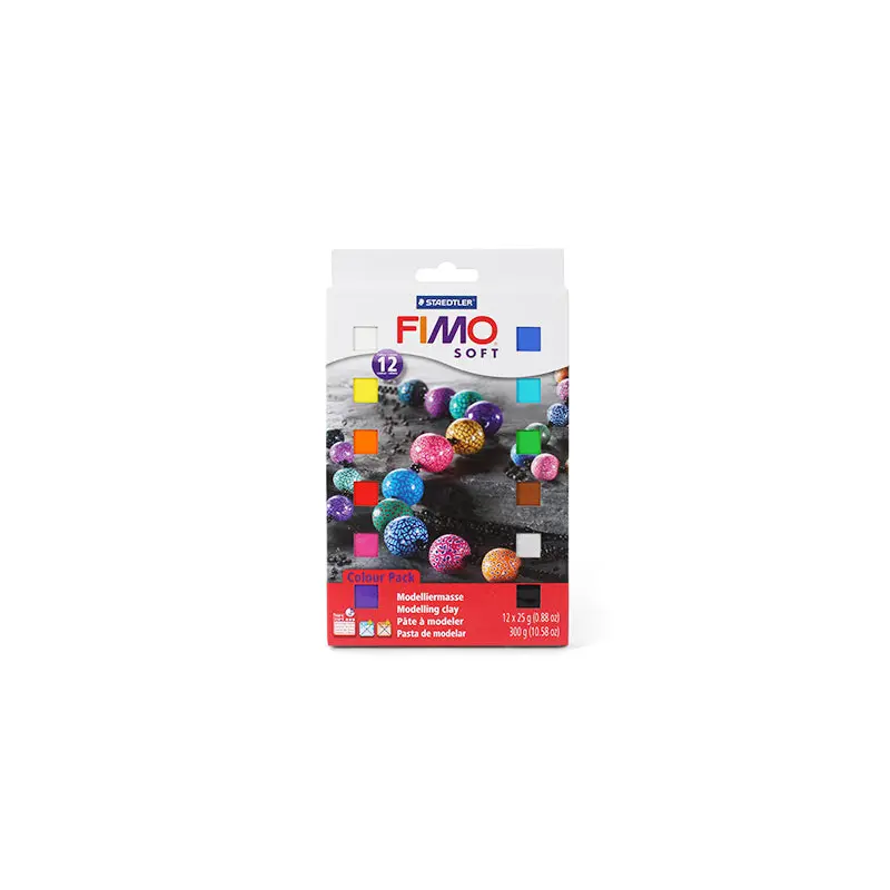 Set of 12 Fimo Soft Modelling Clays
