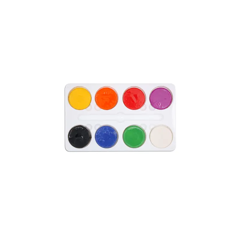 Set of 8 gouache discs