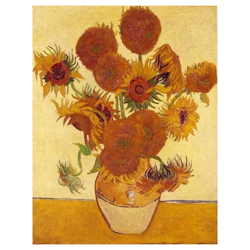 Van Gogh Orange Sunflowers