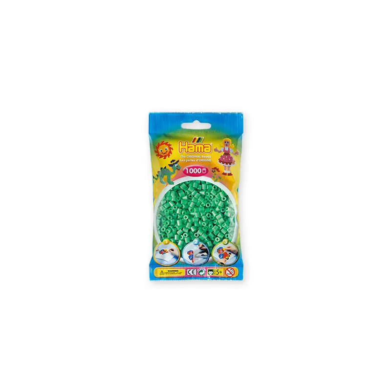1,000-Pack Hama Midi Beads - Light Green