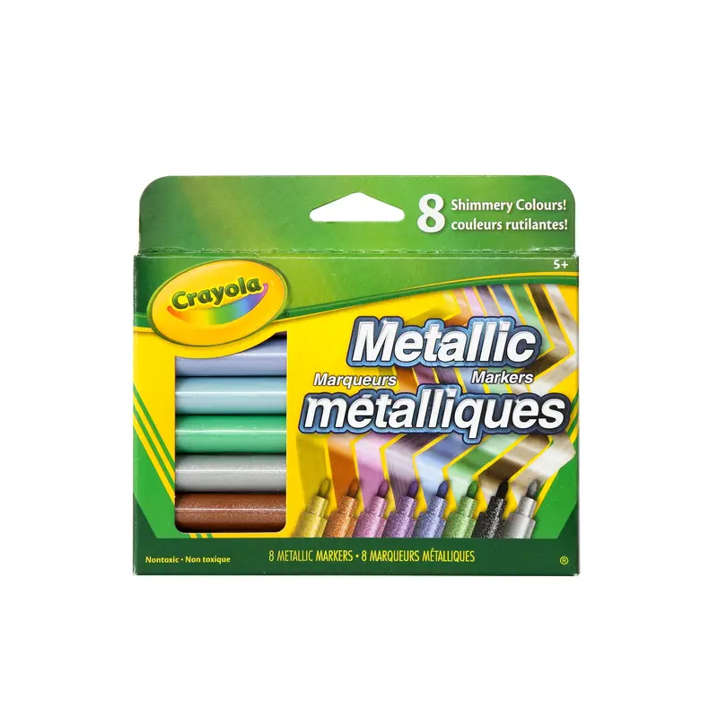 8-Pack Metallic Fine Line Markers