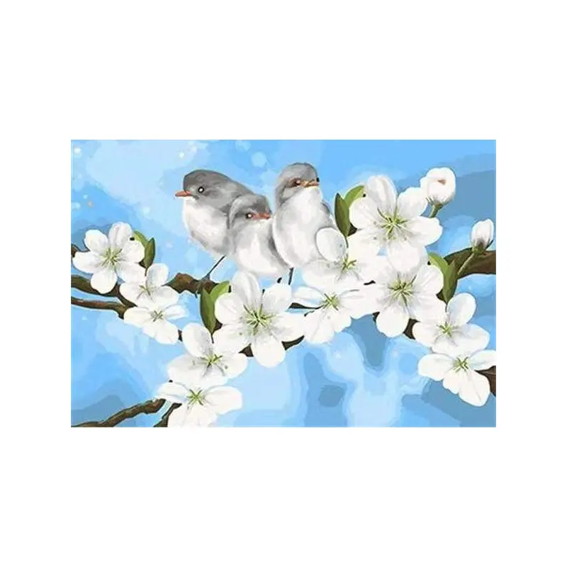 Birds and White Magnolia