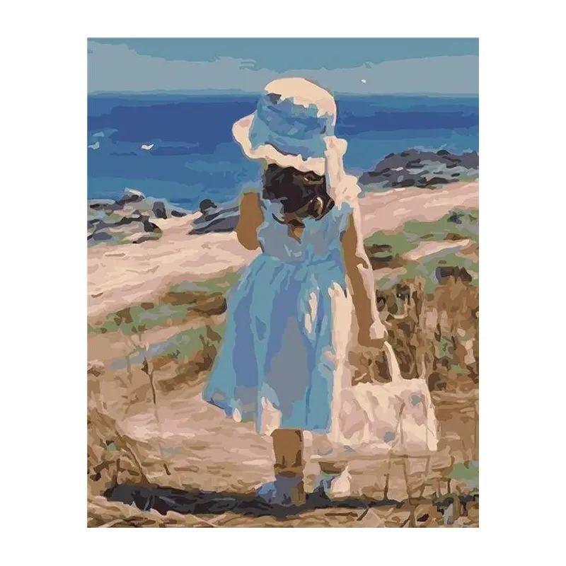 Girl with her Summer Bag