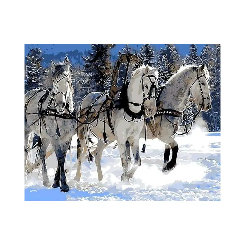 Horse ballad in the Snow