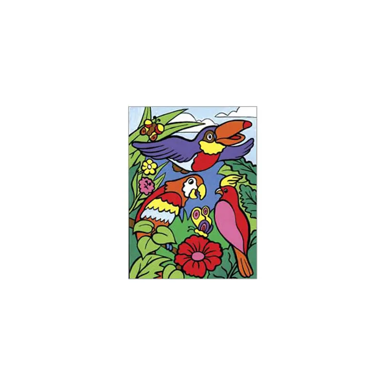 My first Birds paint by Numbers kit