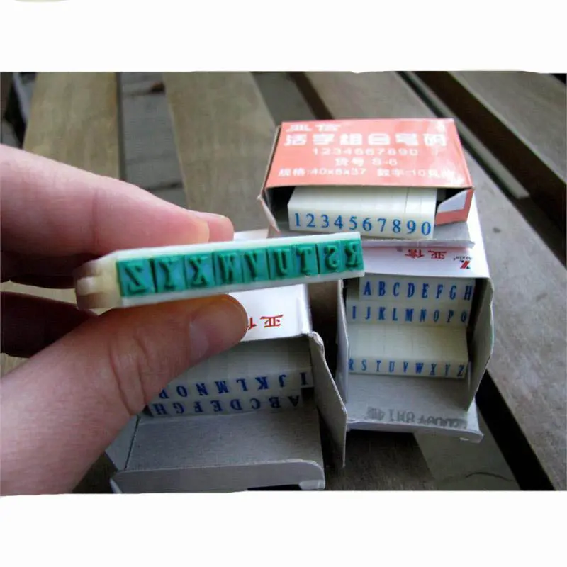 Snap Together Number & Letter Stamps