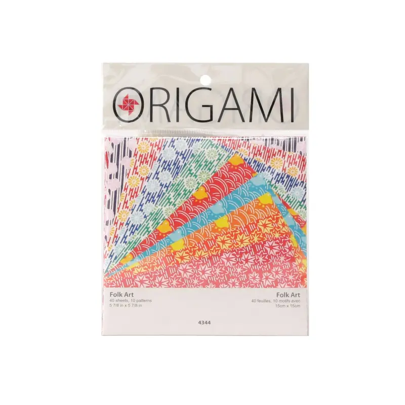 Authentic Origami Paper  Japanese Prints, 24 Assorted Sheets