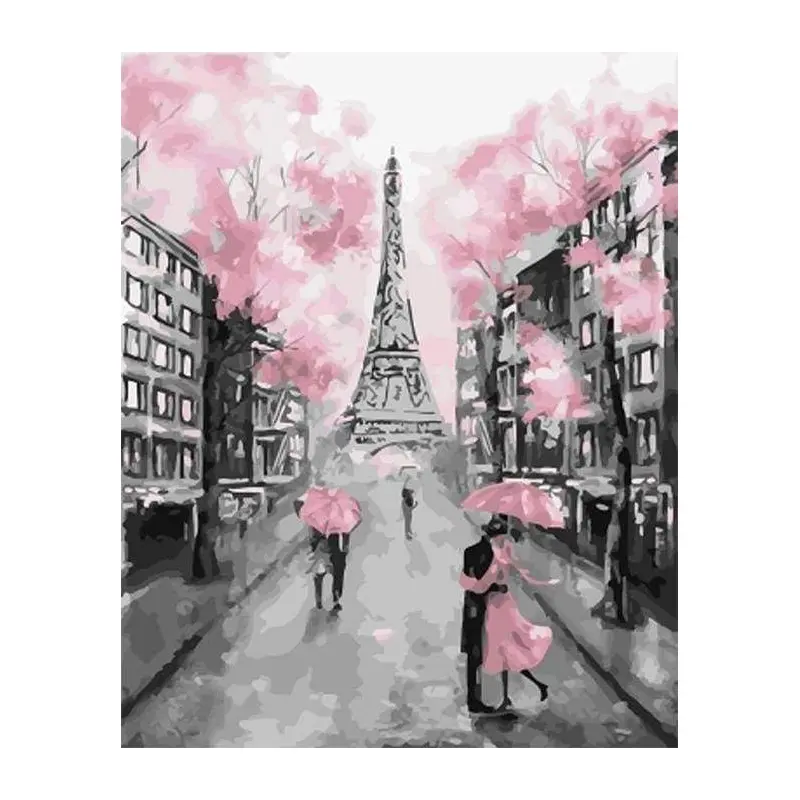 Eiffel Tower and Pink Touch