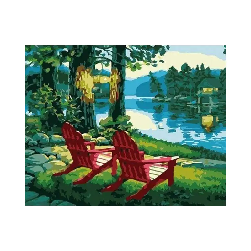 Sun Loungers on Lake