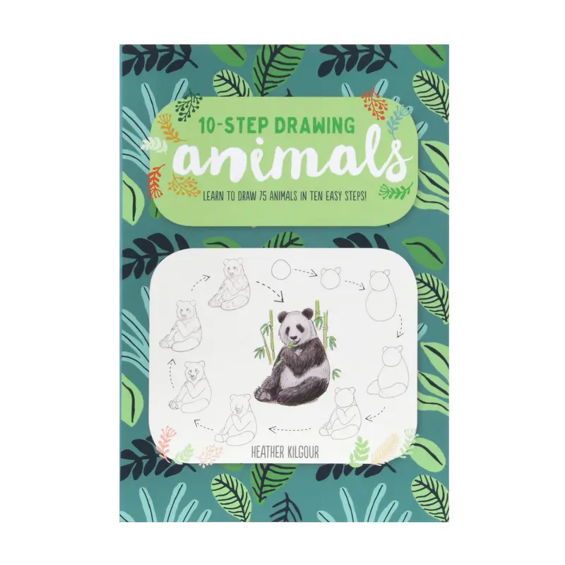 Ten-Step Drawing Animals  English book