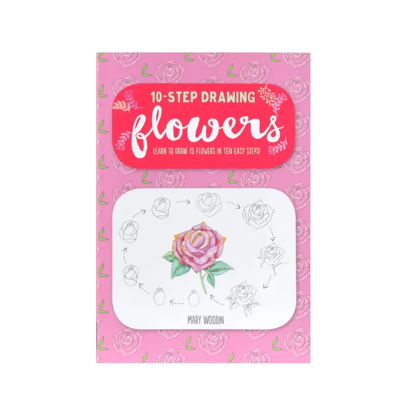 Ten-Step Drawing Flowers  English book