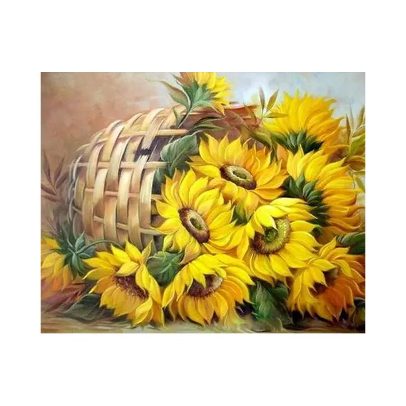 Basket of Sunflowers
