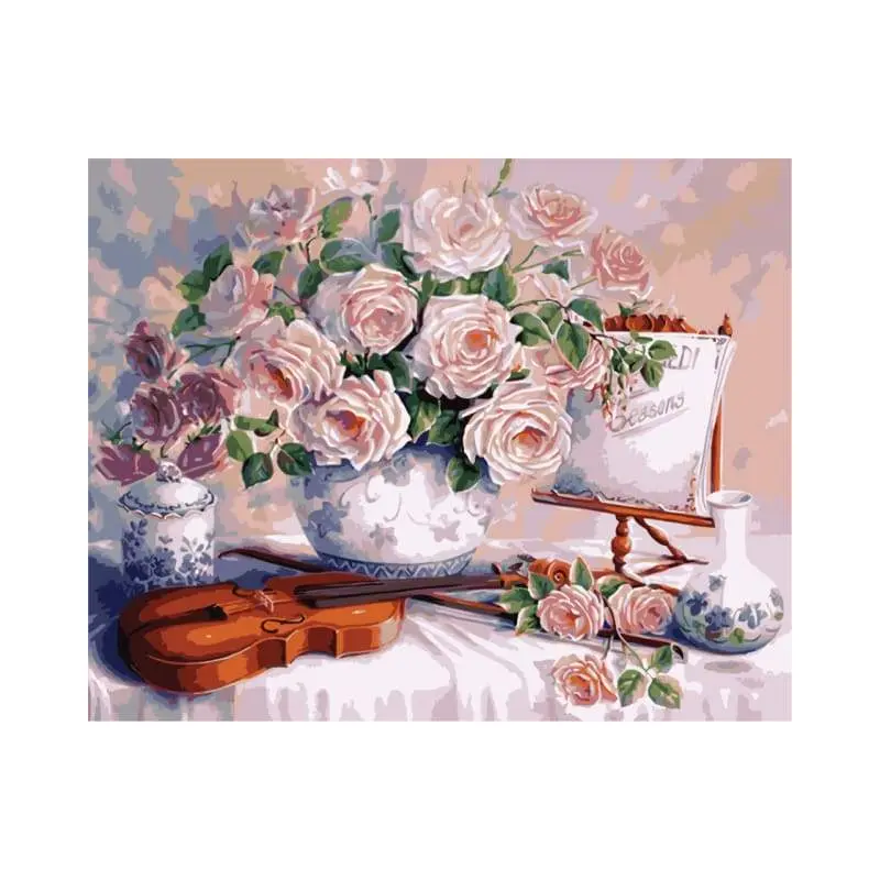 Flowers and Violin