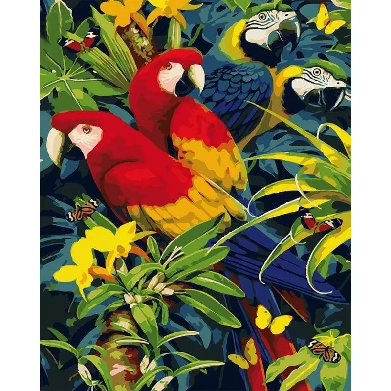 Four Parrots