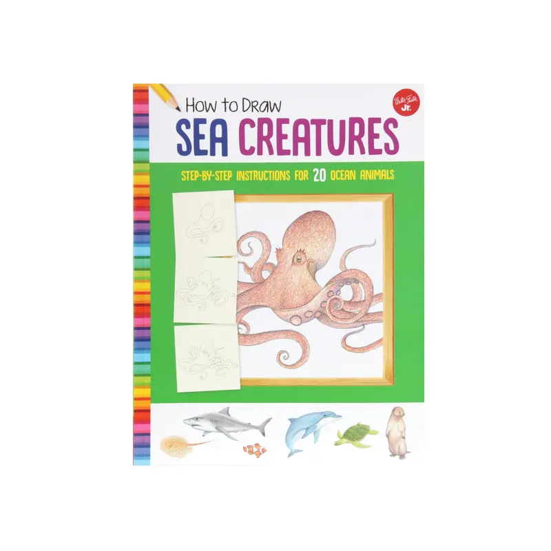 How to Draw Sea Creatures  English book