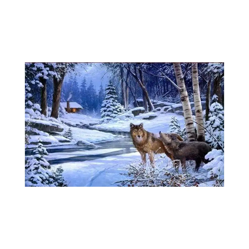 Wolves near the house