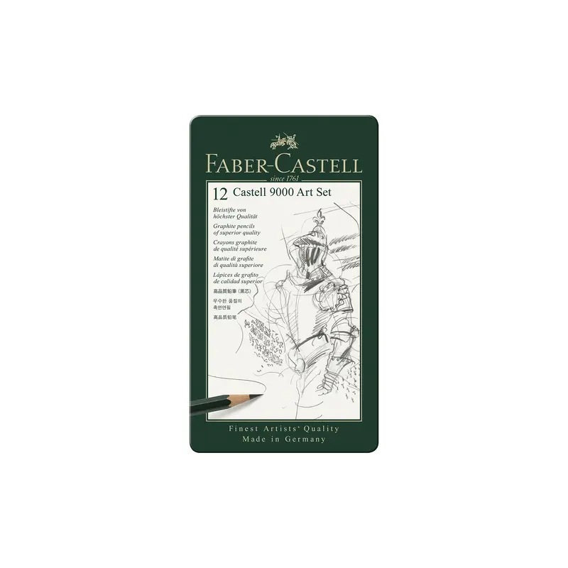 Castell 9000 Graphite Artist Pencils  Set of 12