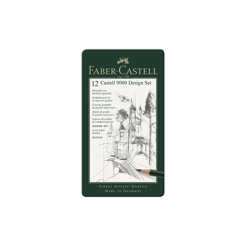 Castell 9000 Graphite Designer Pencils  Set of 12
