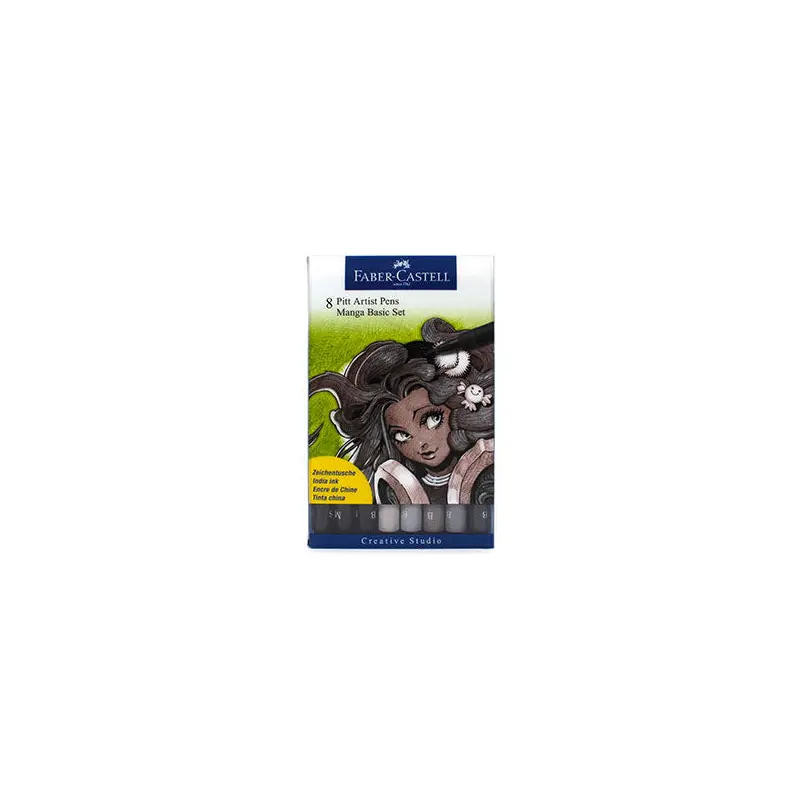 Pitt Artist Pens - Manga set of 8