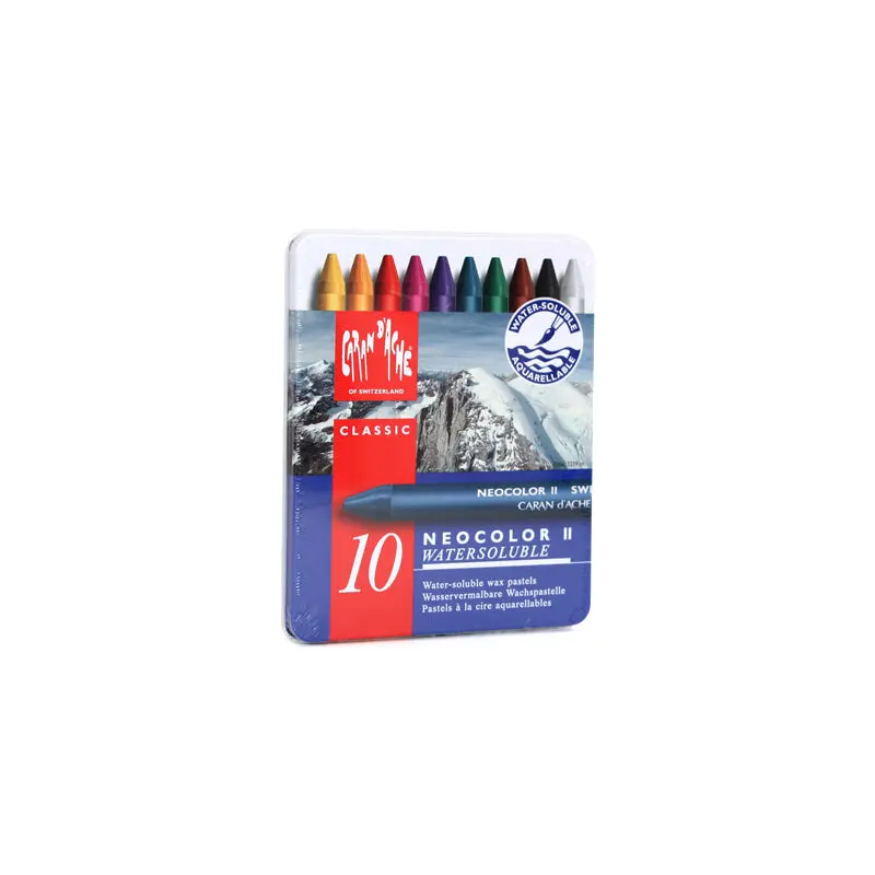 Neocolor II watercolour pencil set of 10