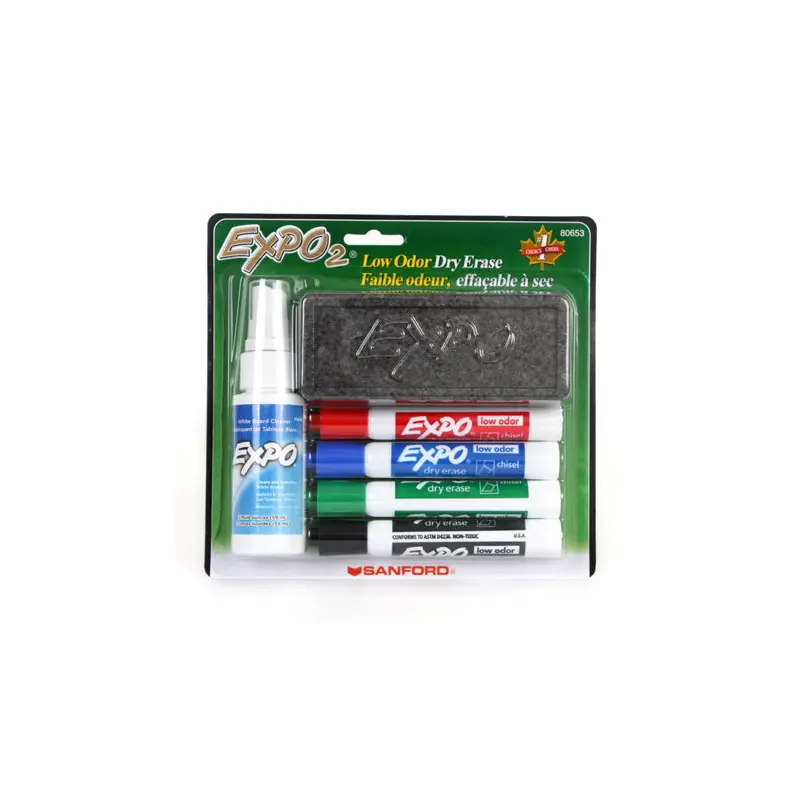 Set of 4 low odor permanent markers