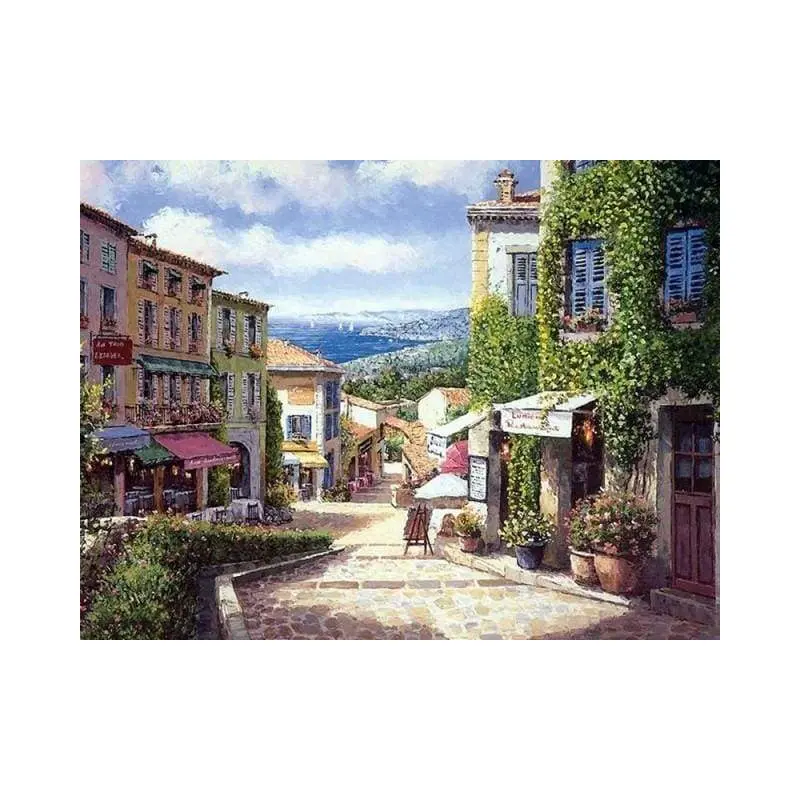Mediterranean Village Street
