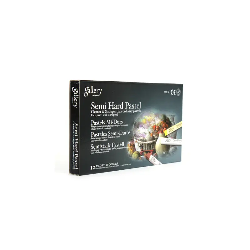 Mungyo Semi-Hard Pastel Box 12 Assorted