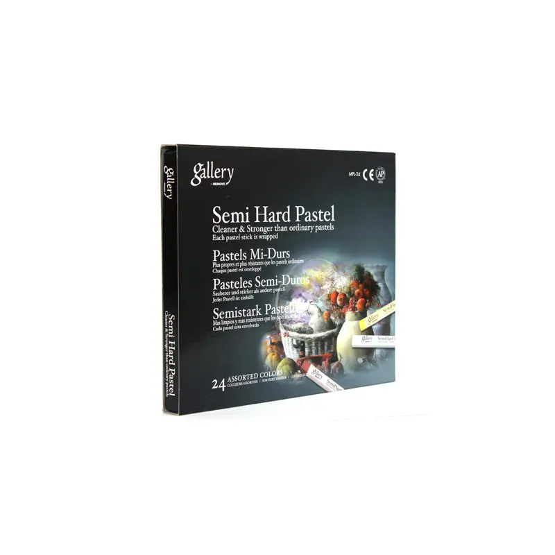 Mungyo Semi-Hard Pastel Box 24 Assorted