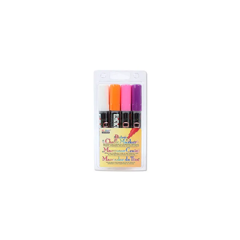Set of 4 Chalk Markers  Fluo B