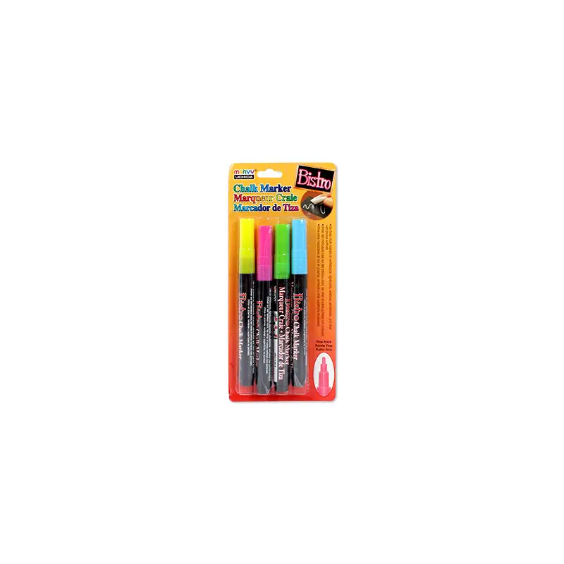 Set of 4 Fine Point Chalk Markers  Set A