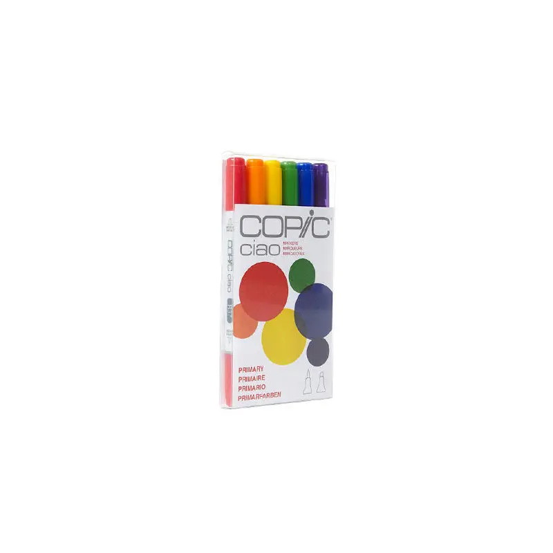 Set of 6 Copic Marker - Primary colours