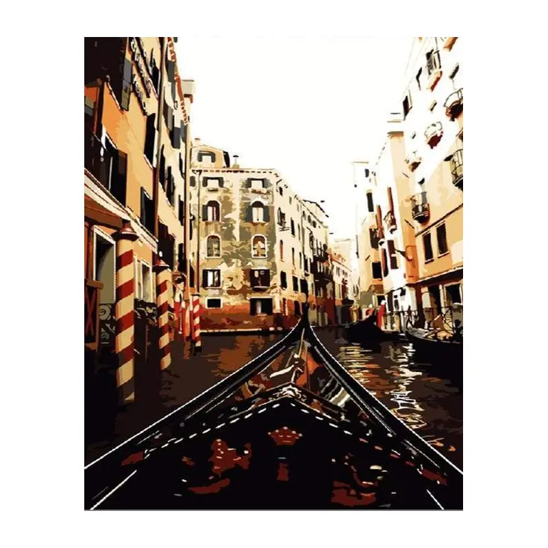 View from the Gondola in Venice