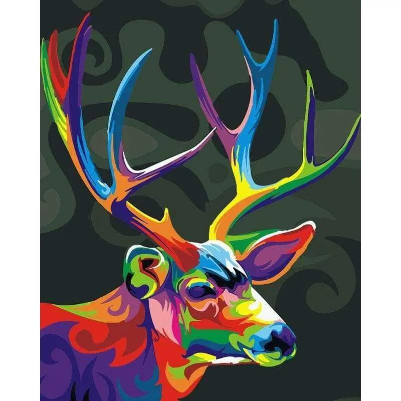 Colorful Deer Pop Art