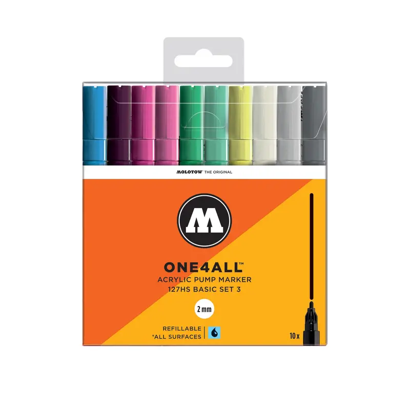 One4All Markers - 127HS Basic 3  Pack of 10 markers