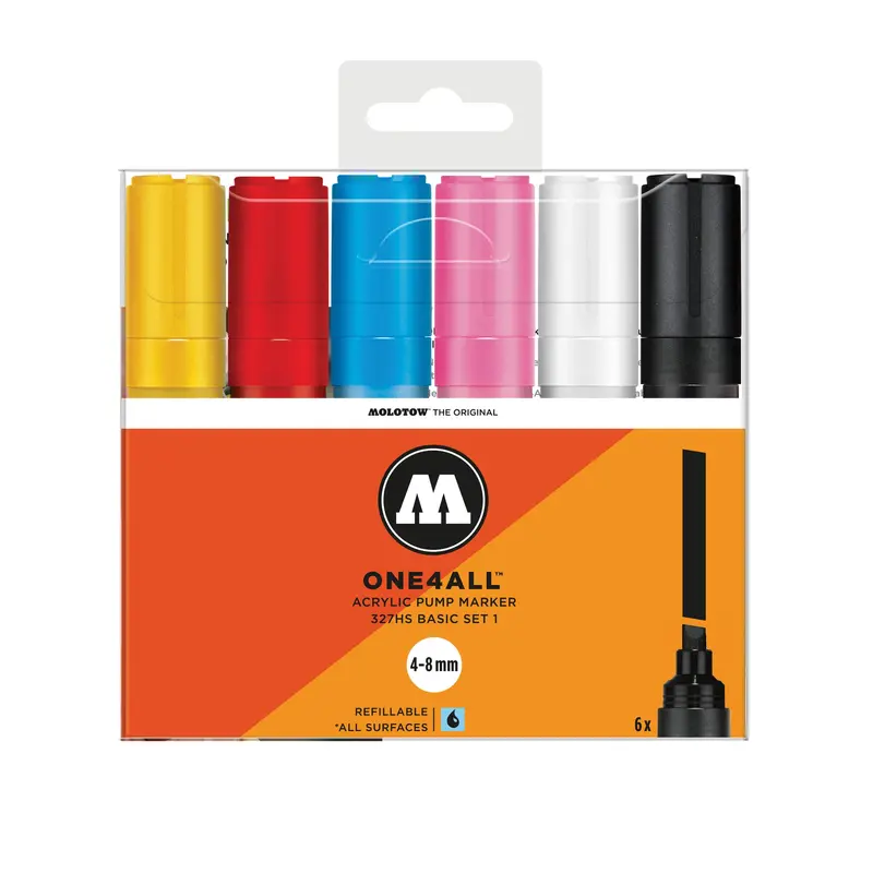One4All Markers - 327HS Basic 1  Pack of 6 markers