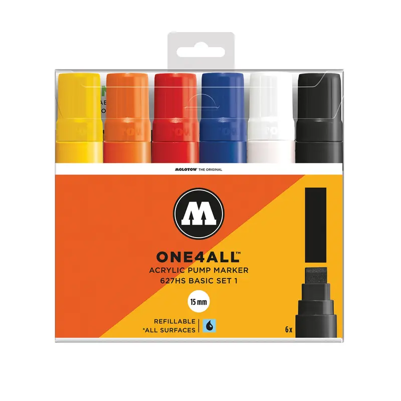One4All Markers - 627HS Basic 1  Pack of 6 markers