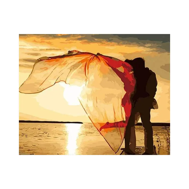 Romantic Love near the seaside