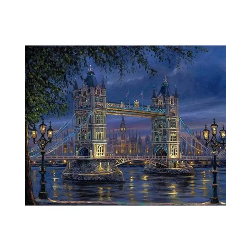 Tower Bridge in London Night