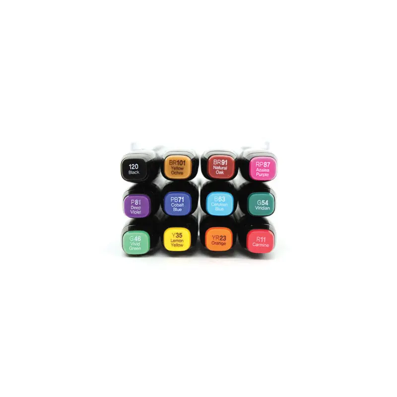 12-Piece Touch Twin Marker Set - Basic Colours