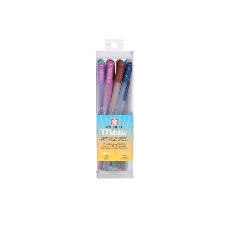 Set of 16 Metallic Gelly Roll Pens