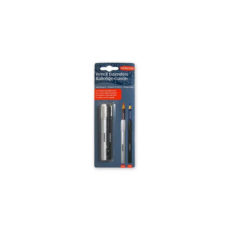 2 Derwent pencil extenders