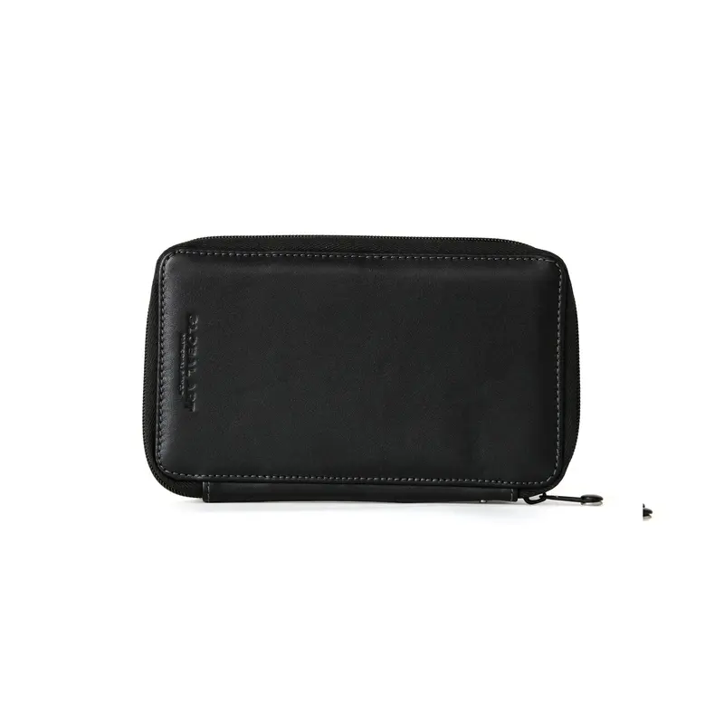 Genuine Leather Pencil Case  Black