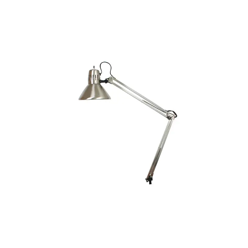 Stainless-finish lamp