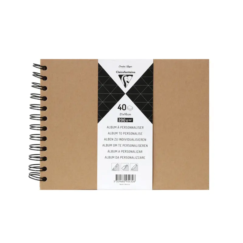 Customizable Kraft Album - 21 x 16 cm