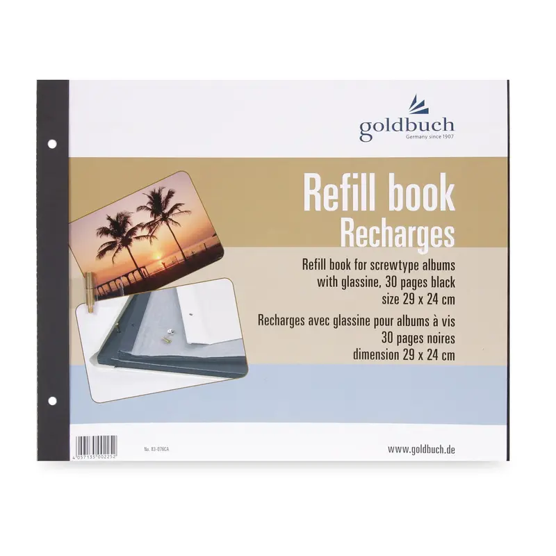 Photo Album Black Paper Refills