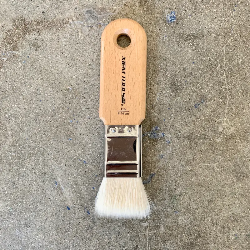 Xiem 1" Short Cut Glaze Brush - Cypress/Los Angeles